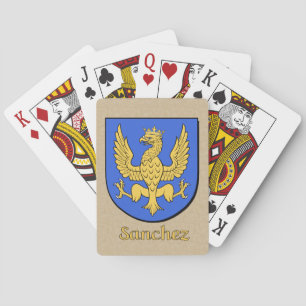 Jeu De Cartes Bouclier héraldique Sanchez