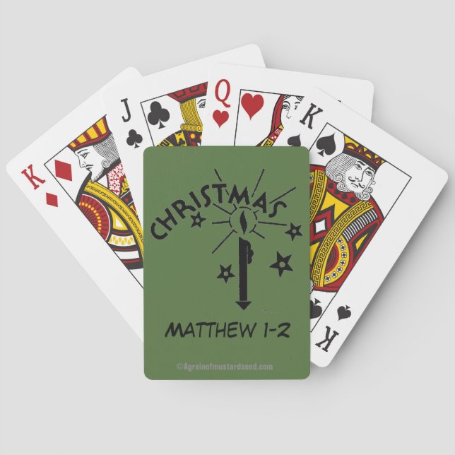 Jeu De Cartes Bougie de Noël (dos)