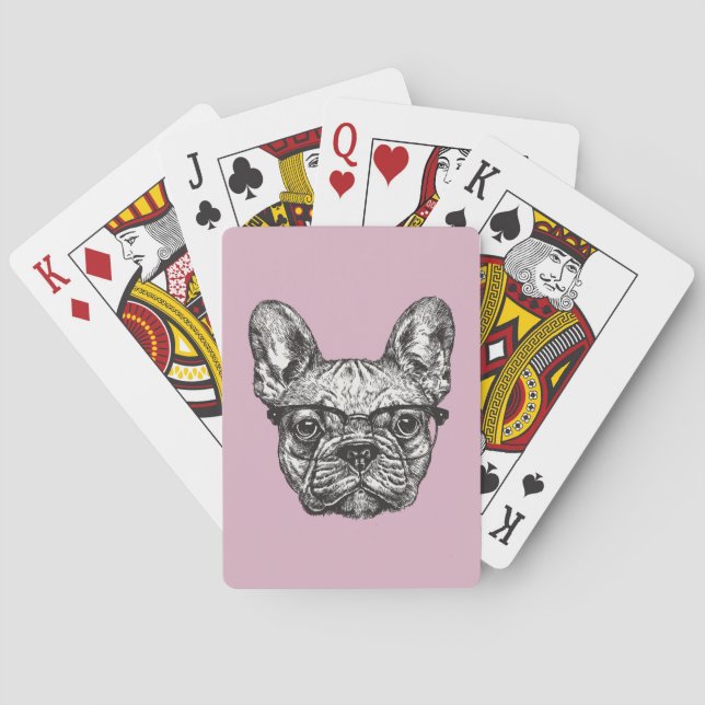 Jeu De Cartes Bouledogue de hippie (dos)