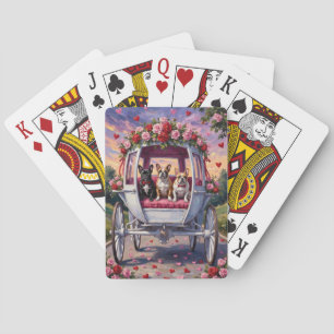 Jeu De Cartes Bouledogue français Saint-Valentin
