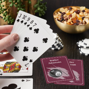 Jeu De Cartes Boules de sport de billard et queue Personnaliser