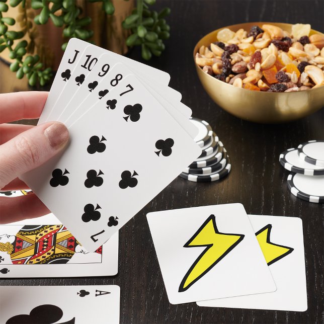Jeu De Cartes Boulon Jaune Éclair Jouer Des Cartes (Créateur téléchargé)