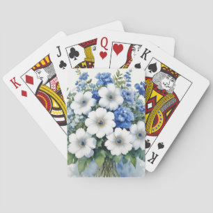 Jeu De Cartes Bouquet de fleurs Elégante aquarelle