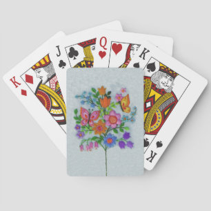 Jeu De Cartes Bouquet de printemps Papillons