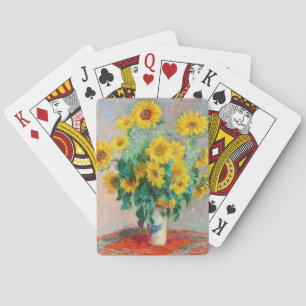 Jeu De Cartes Bouquet de tournesols Claude Monet