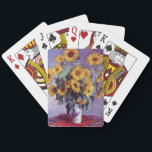 Jeu De Cartes Bouquet de tournesols de Claude Monet, Art Vintage<br><div class="desc">Bouquet of Sunflowers (1881) de Claude Monet est un vintage impressionniste peinture à la morue florale d'art. Fleurs jaunes fleuries du jardin. Un bouquet de tournesol de saison estivale dans un vase. À propos de l'artiste : Claude Monet (1840-1926) est un fondateur du mouvement de peinture impressionniste française, dont la...</div>