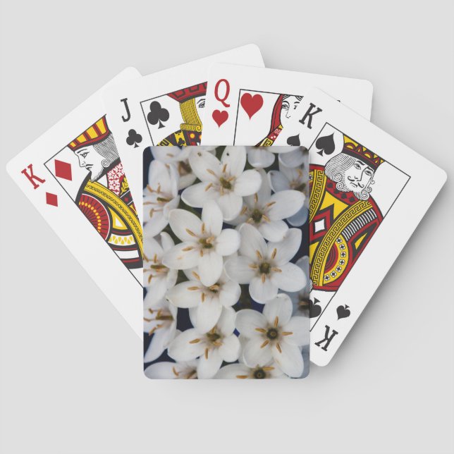 Jeu De Cartes Bouquets de fleurs blanches (dos)