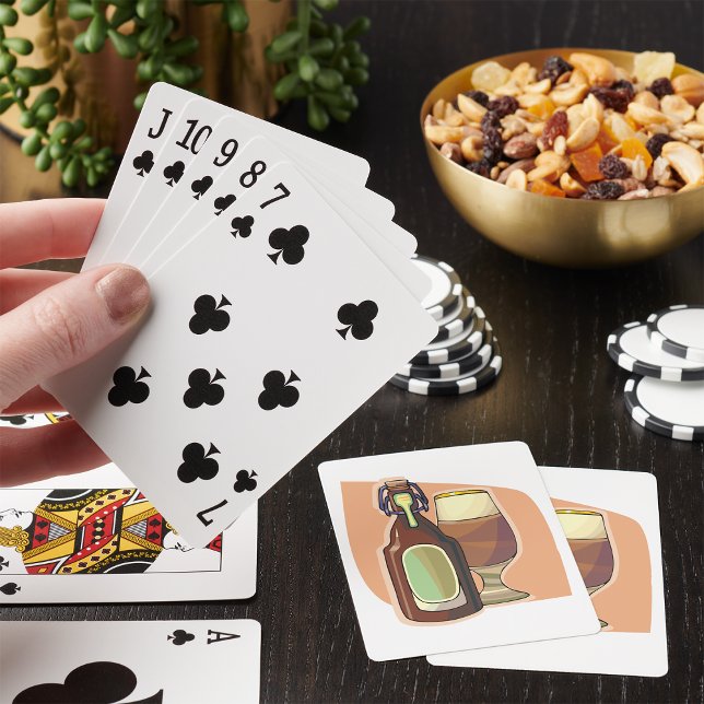 Jeu De Cartes Bouteille de bière artisanale et verre Brasserie r (Créateur téléchargé)