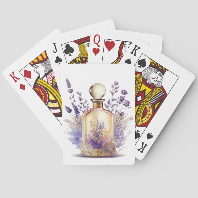 Jeu De Cartes Bouteille de parfum et superbe pulvérisateur de fl (dos)