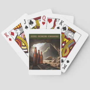 Jeu De Cartes Bouteilles à côté d'une grotte