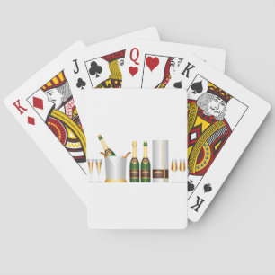 Jeu De Cartes bouteilles de champagne