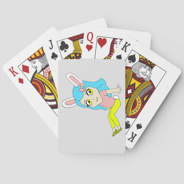 Jeu De Cartes bouton chibi bunnygirl (dos)