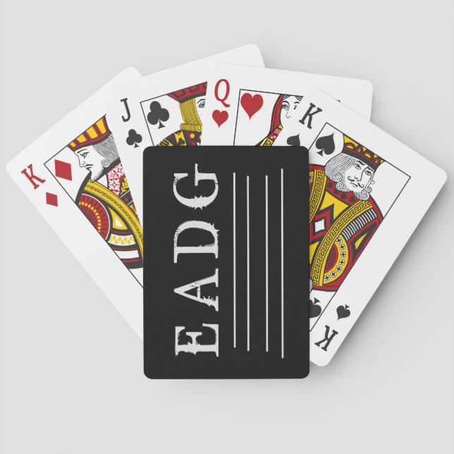 Jeu De Cartes Bouton réglé en basse (dos)