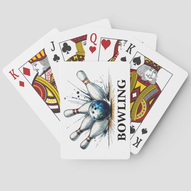 Jeu De Cartes Bowling Jouer Cartes (dos)