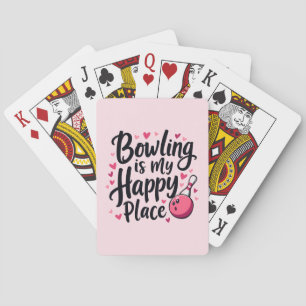 Jeu De Cartes Bowling Lover Cute Retro esthétique Sports Design