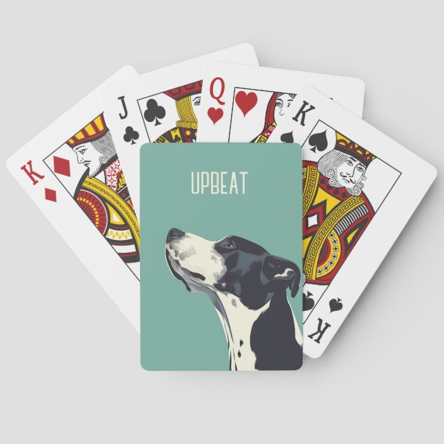 Jeu De Cartes Boxe noire et blanche (dos)