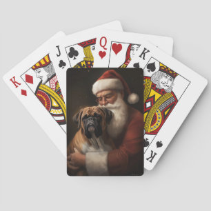 Jeu De Cartes Boxer avec Noël Festif du Père Noël