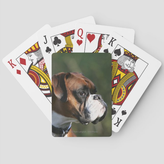 Jeu De Cartes Boxer Dog Side Profile (dos)