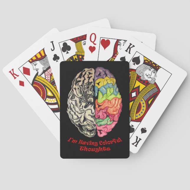 Jeu De Cartes Brain on Deck Playing Cards (dos)