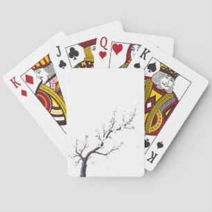 Jeu De Cartes Branche d'arbre japonaise minimale