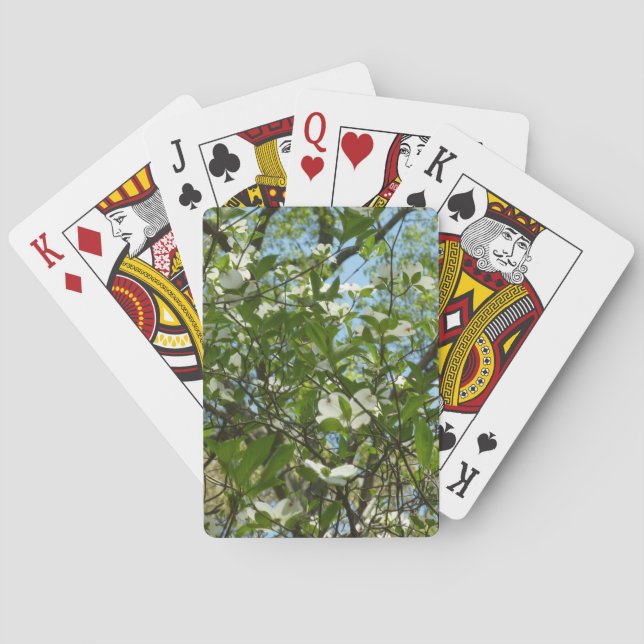 Jeu De Cartes Branche of Dogwood Blossoms Spring Trees (dos)