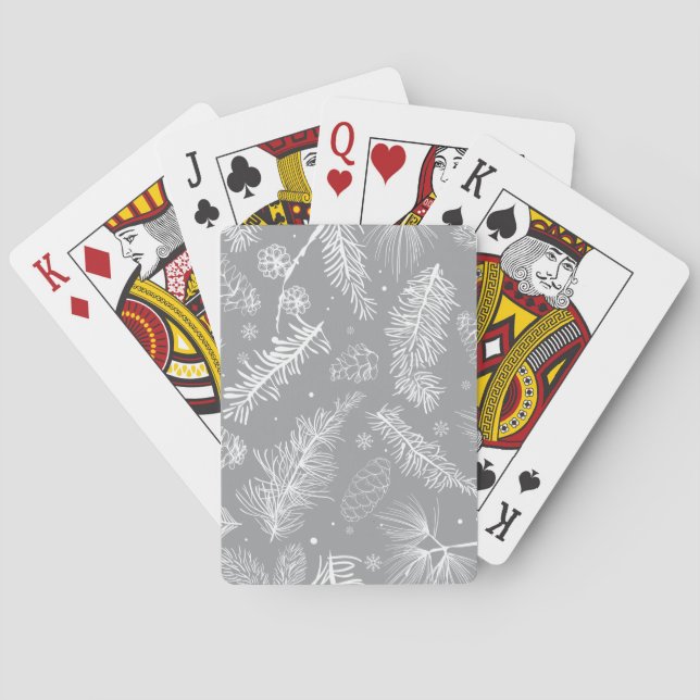 Jeu De Cartes Branches et pin 4 (dos)