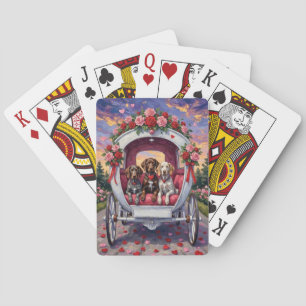 Jeu De Cartes Braque allemand à poil court Saint-Valentin 