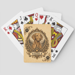 Jeu De Cartes Braque hongrois, Chien à patrimoine vintage