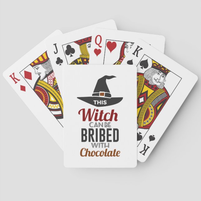Jeu De Cartes Bribe Witch Chocolate Candy Trick Or Treat Ha (dos)