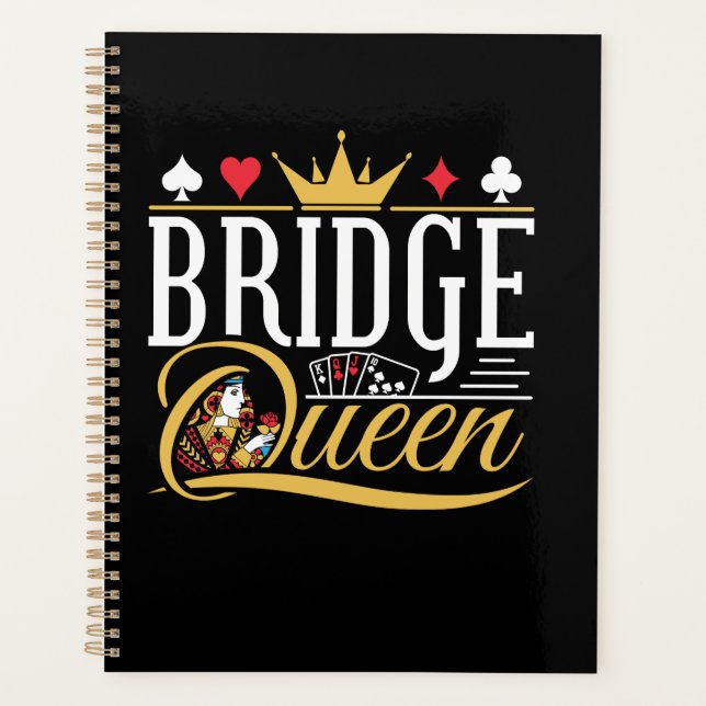 Jeu de cartes Bridge Reine Femmes (Devant)