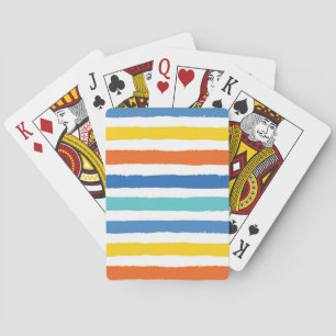 Jeu De Cartes Bright Beach Striped Motif
