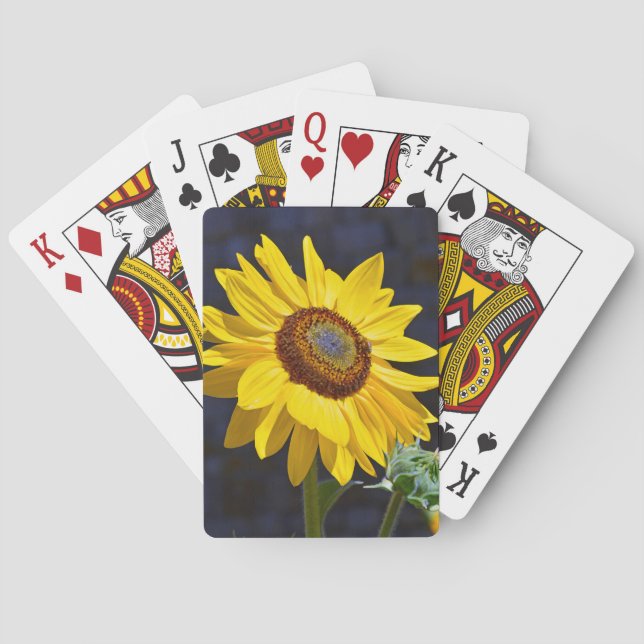 Jeu De Cartes Bright yellow sunflower (dos)