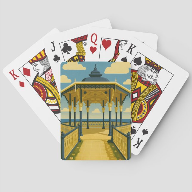 Jeu De Cartes Brighton Bandstand - Art de l'architecture côtière (dos)