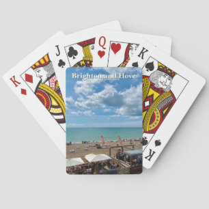 Jeu De Cartes Brighton et Hove Beach en été