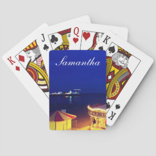 Jeu De Cartes Brighton et Hove Beach en soirée