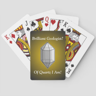 Jeu De Cartes Brilliant géologue Quartz Pun