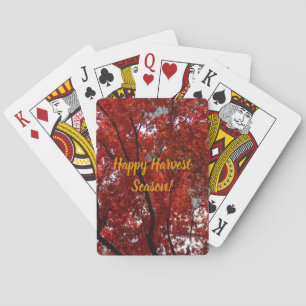 Jeu De Cartes Brilliant Red Fall Foliing sur
