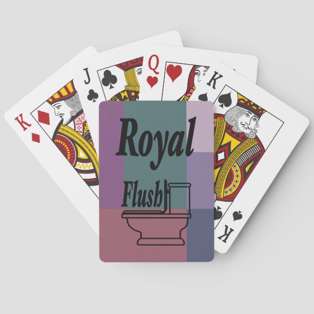 Jeu De Cartes Brique rose pourpre bleu bleu couleur verte bloc I (dos)