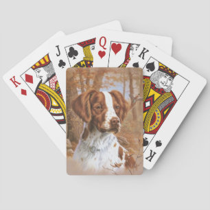 Jeu De Cartes Brittany Spaniel Dog Jouer aux cartes