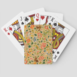 Jeu De Cartes Broderie animale vintage en crewel : Tapisserie an