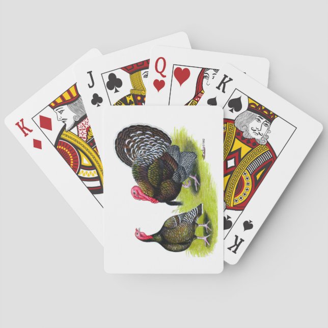 Jeu De Cartes Bronze large de Turquie (dos)