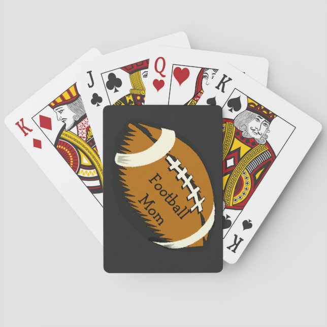 Jeu De Cartes Brown Football Maman Sports Jouer Cartes (dos)