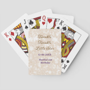 Jeu De Cartes Brown pailleté scintille scintille petite étoile a