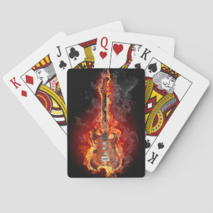 Jeu De Cartes Brûler une guitare électrique