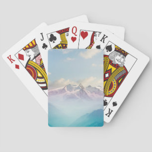 Jeu De Cartes Brume de matin dans une vallée alpine