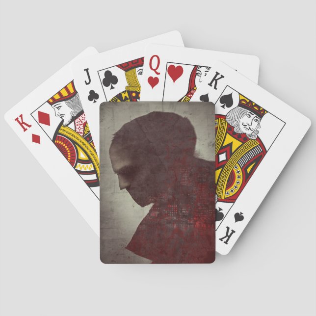 Jeu De Cartes Brunt jouant aux cartes (dos)