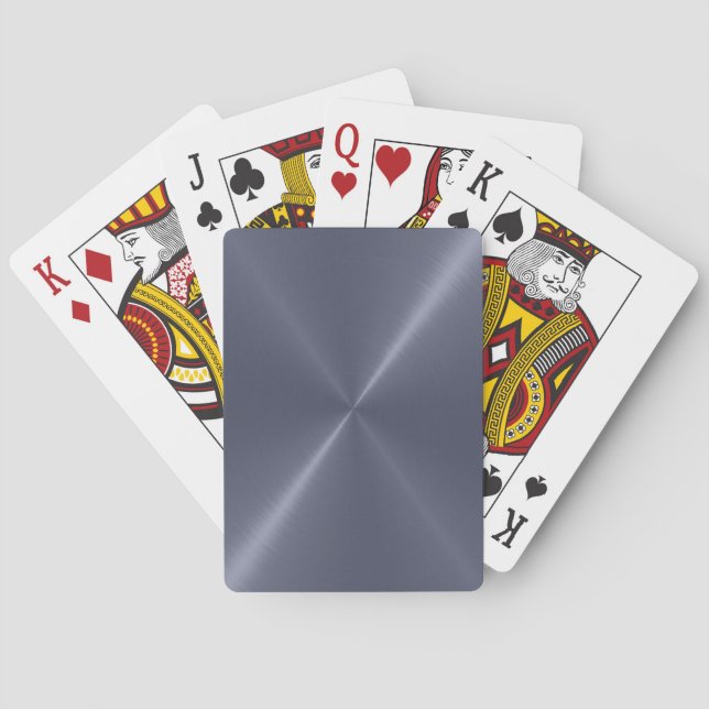Jeu De Cartes Brushed Shiny Metal Playing Cards (dos)