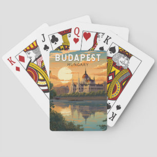 Jeu De Cartes Budapest Hongrie Travel Art Vintage