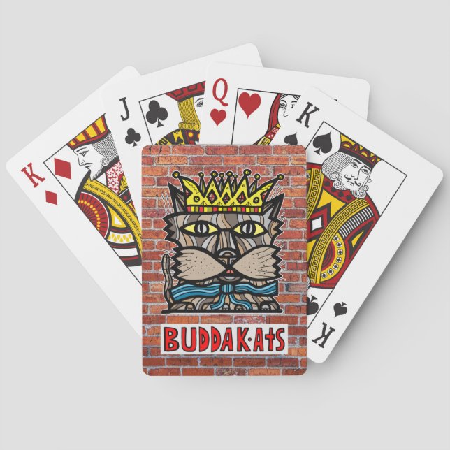 Jeu De Cartes BuddaKats "King Kat" Jouer aux cartes (dos)