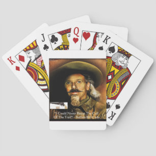 Jeu De Cartes Buffalo Bill Cody Ses Armes & Citation Cadeaux & C